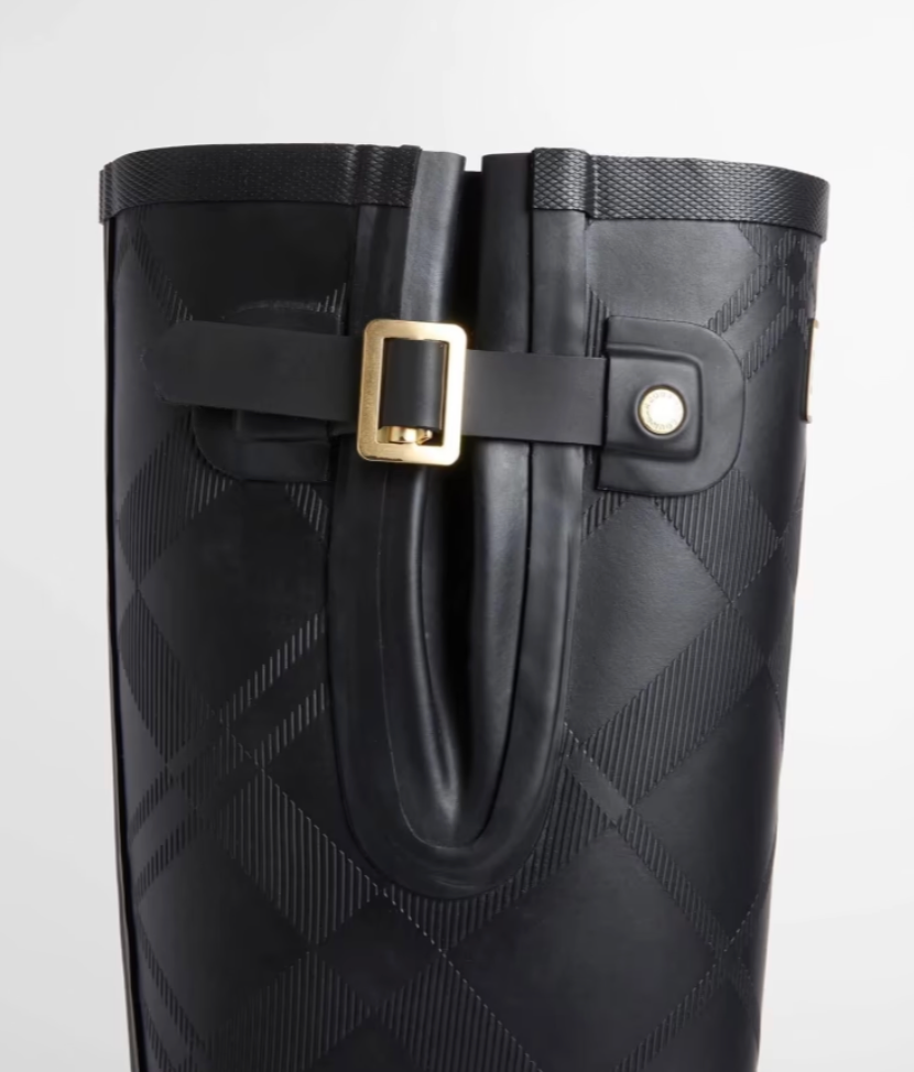 Barbour Leighton Tartan Wellingtons Sorte