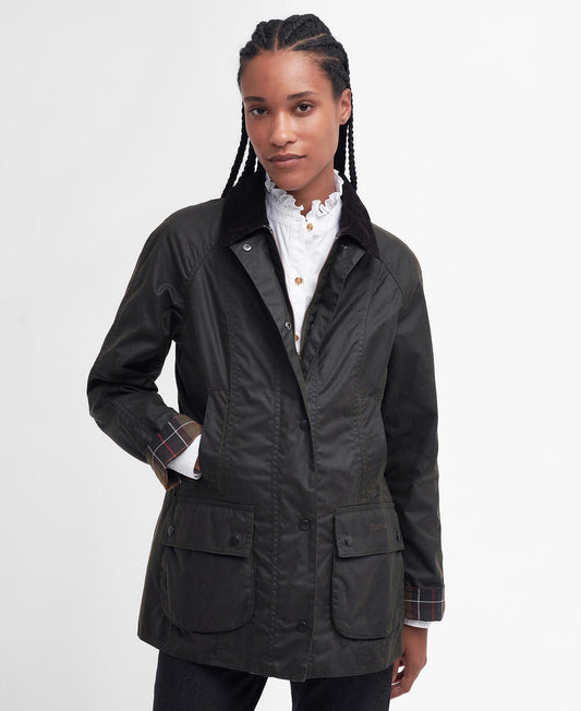Barbour Beadnell® vokset jakke Oliven