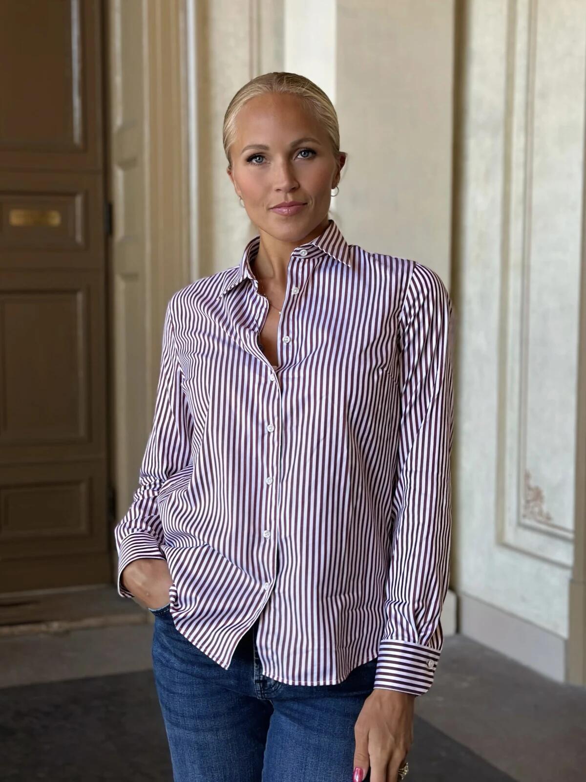 Stenstrøms Sofie skjorte striper Rød/hvit