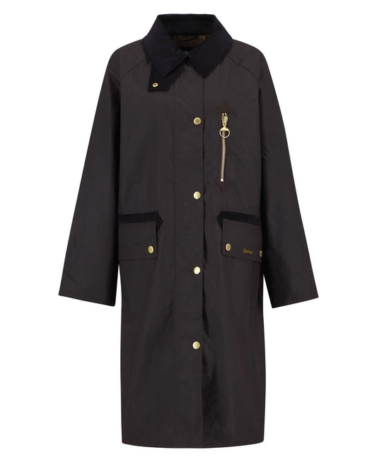 Barbour Evette vokset frakk Brun - ZhosLaila