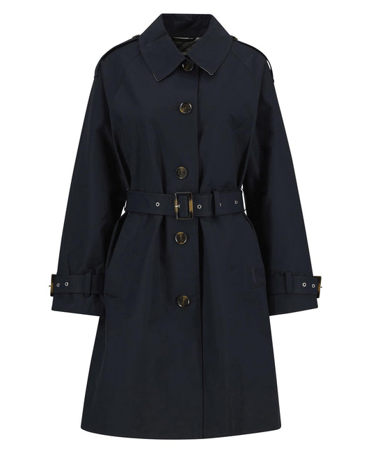 Barbour Maia vanntett Trench Coat Mørkeblå