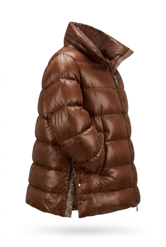 Herno Jakke A-fasong Mokka