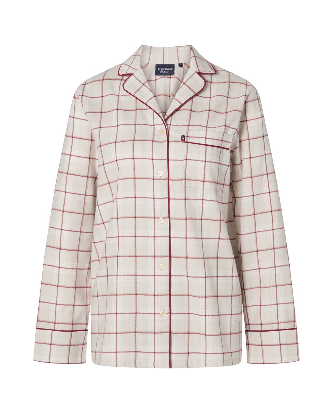 Org Cotton Checkd Flannel Pajama Set