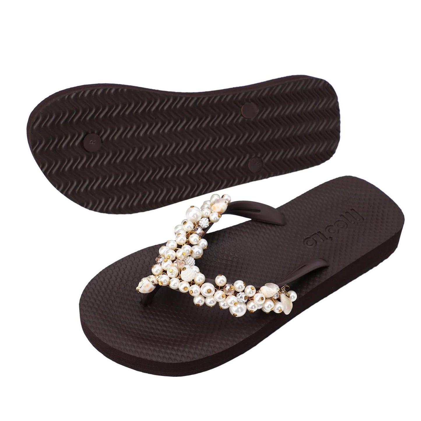 Moo`ilo Flip-flop Skall Brune