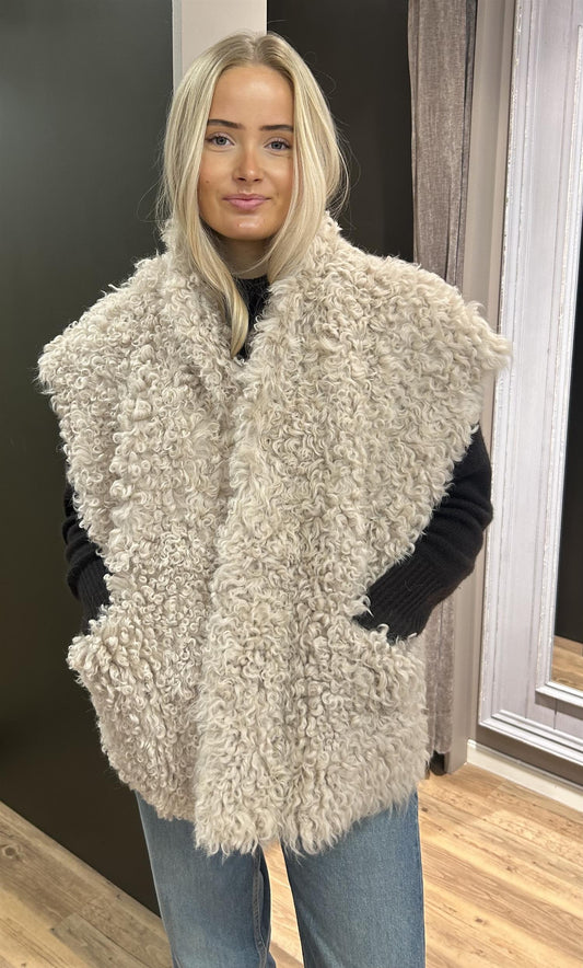 Utzon Kate vendbar vest Beige