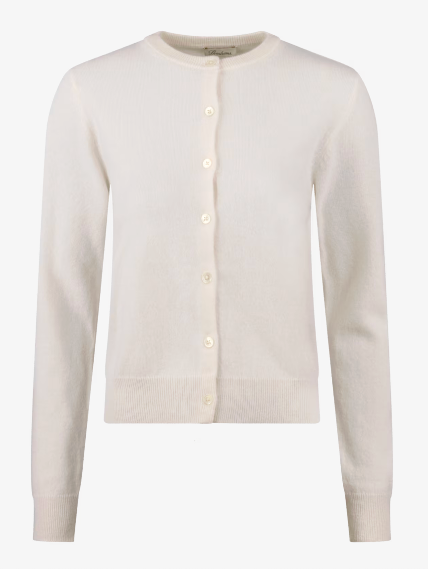 Stenstrøms Judith kashmircardigan Off-White - ZhosLaila