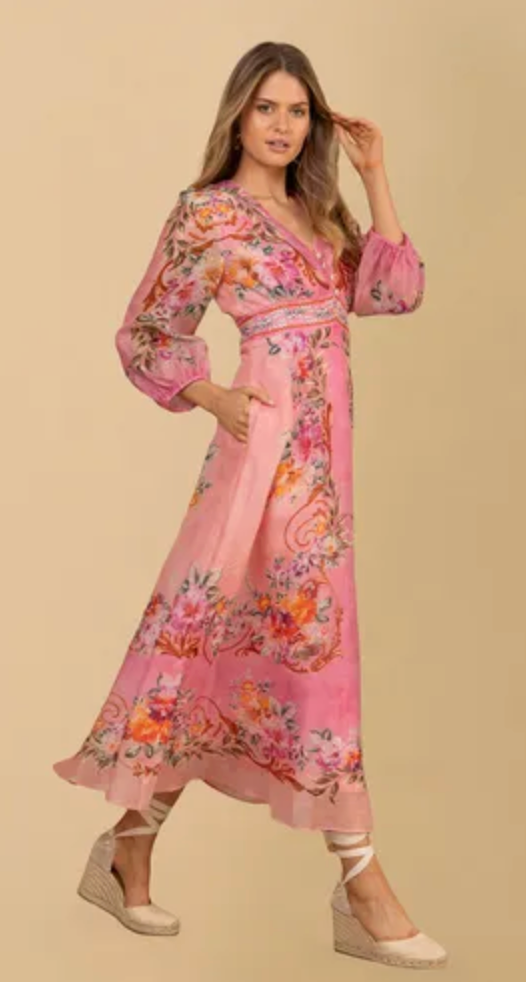 Hale Bob Frida Long kjole Rosa