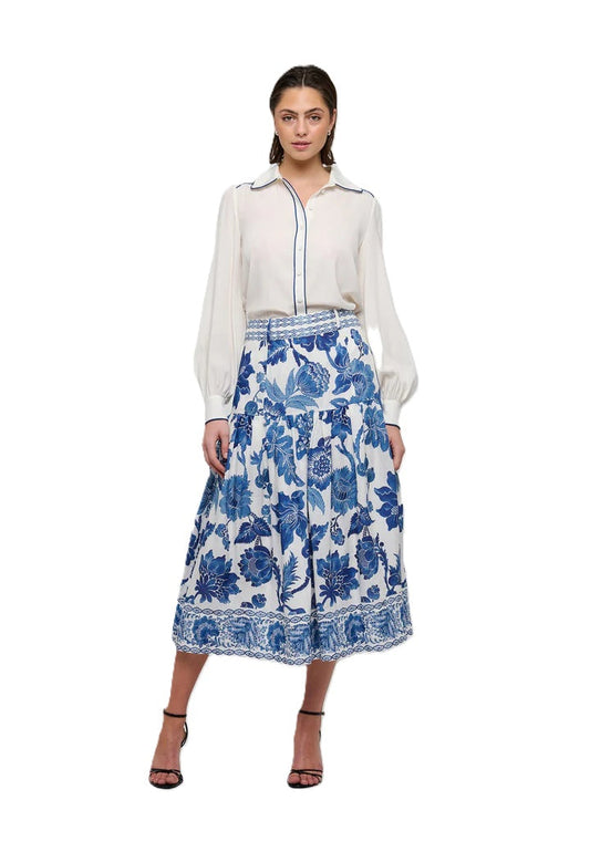 Dea Kudibal Petrinedea skjørt blomstrende Blå