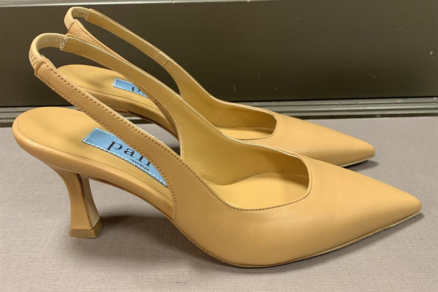 Slingback plain beige