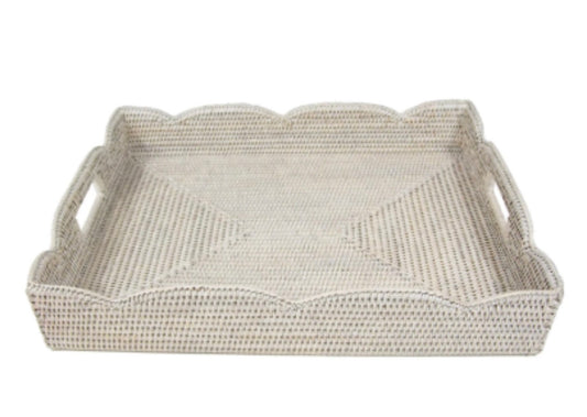 Rattan Scal Tray