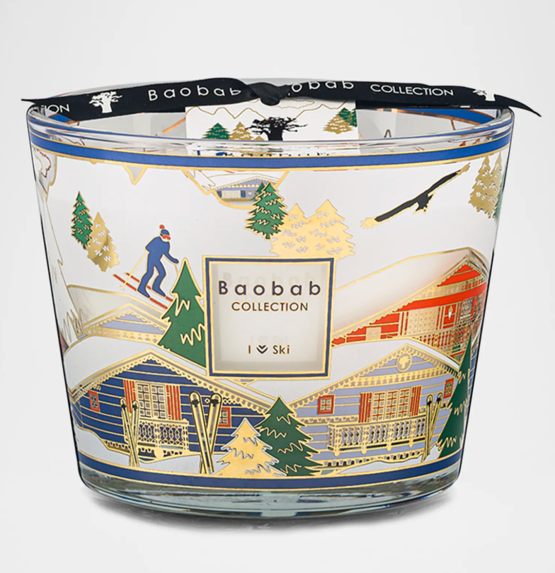 Baobab duftlys "I LOVE SKI" H:10cm - ZhosLaila