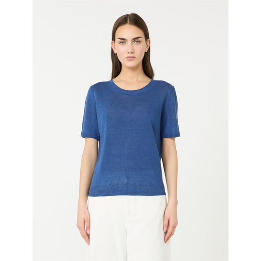 Max Mara Basis lin genser Blå