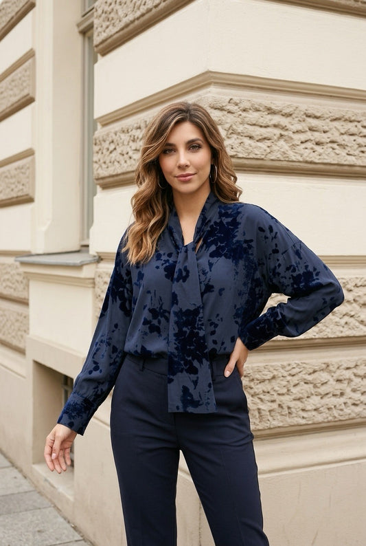 Rosso35 Kynance bluse Blå