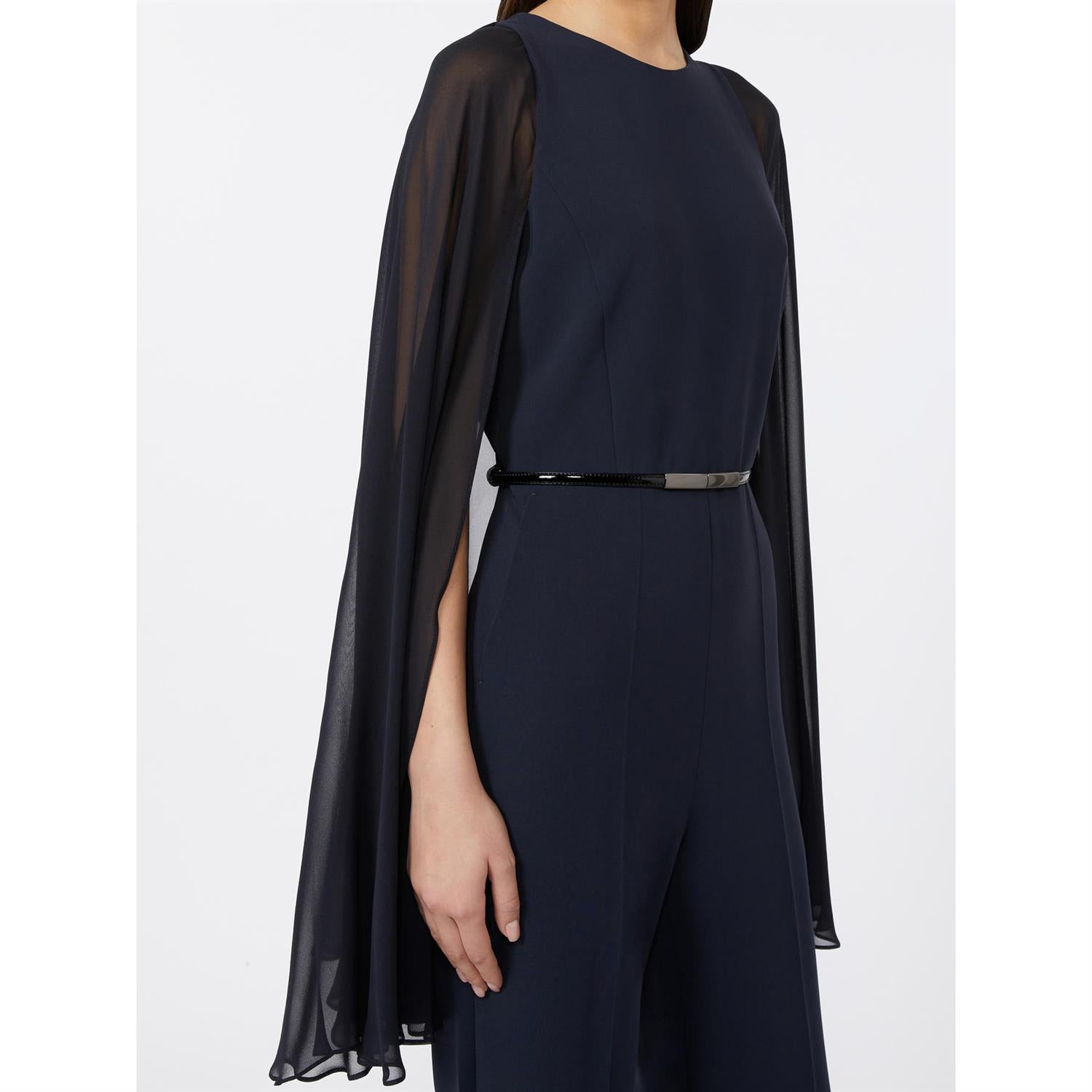 S Max Mara Vertice Cady-jumpsuit med kappe - ZhosLaila