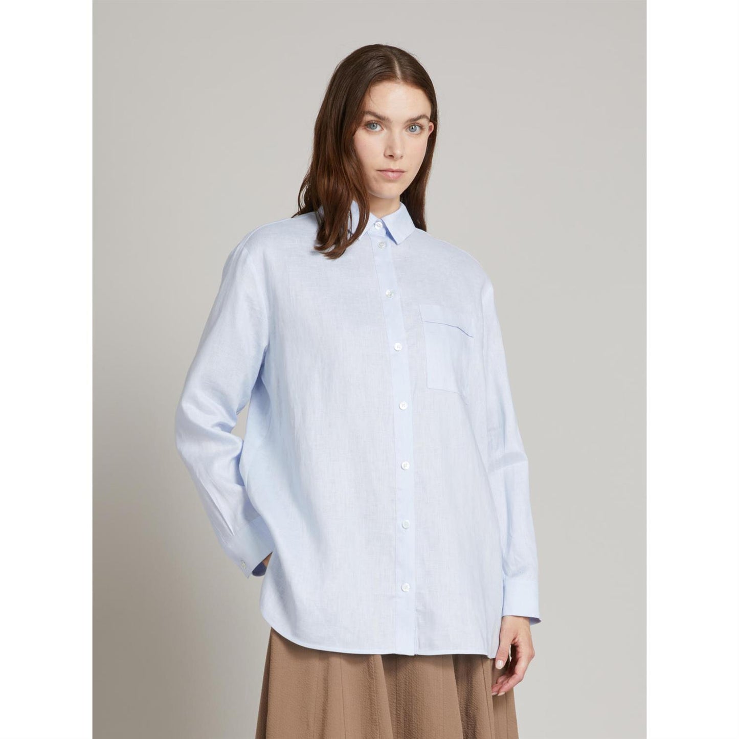 Max Mara Mmlfilo linskjorte Lyseblå