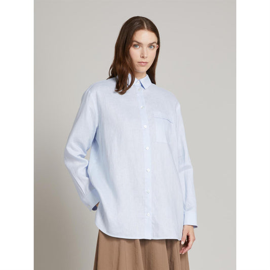 Max Mara Mmlfilo linskjorte Lyseblå