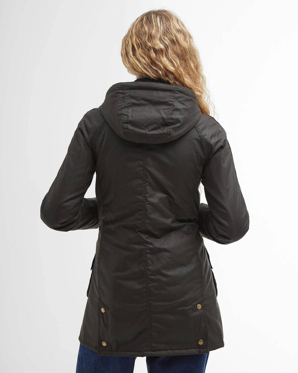 Barbour Bower Vokset Jakke Oliven
