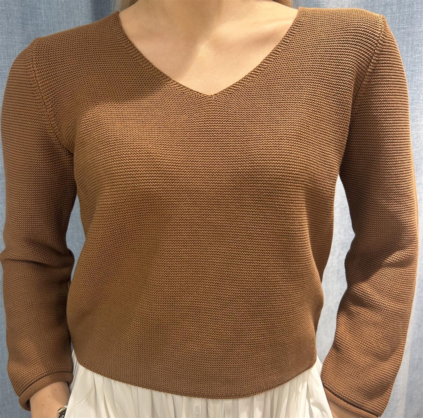 Gran Sasso Bomull v-genser Kanel