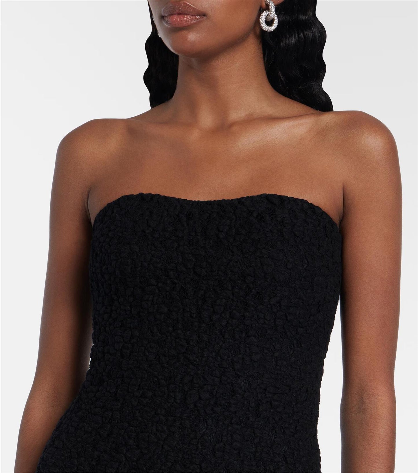Max Mara Luciana Elegant stroppeløs midikjole