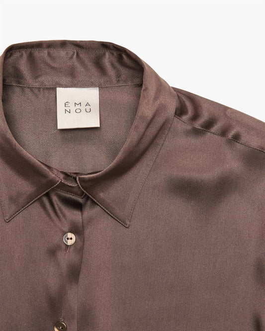 Ema Nou New Voyage skjortebluse Brun
