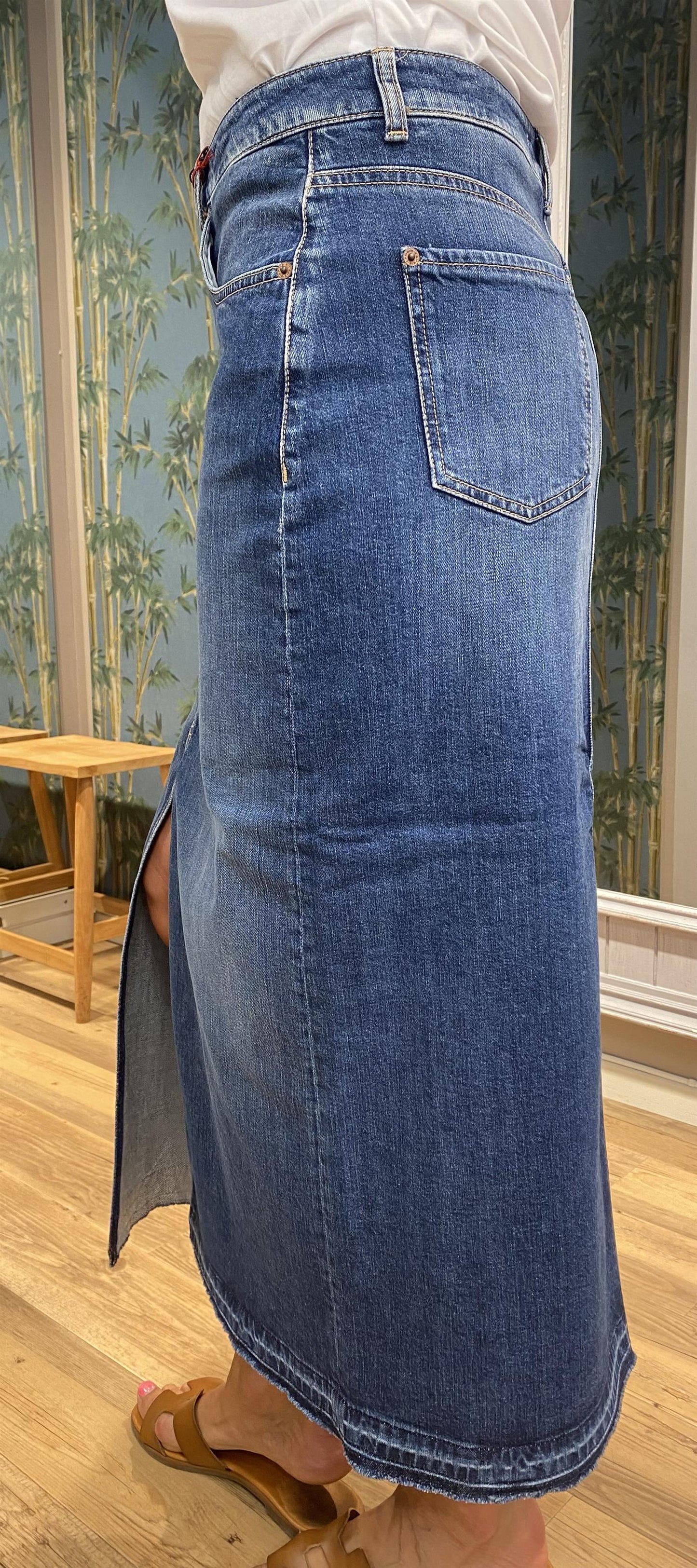 Hailey denim skjørt