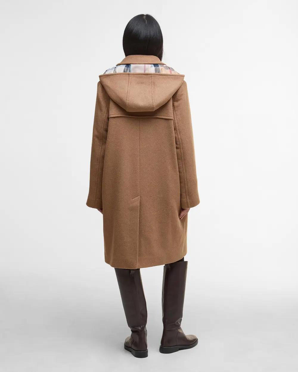 Barbour Melody ullduffelkåpe Camel