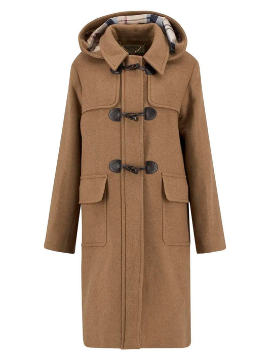 Barbour Melody ullduffelkåpe Camel
