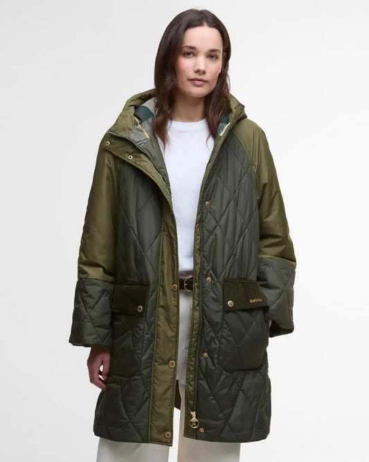 Barbour® Elspeth vattert jakke Grønn - ZhosLaila