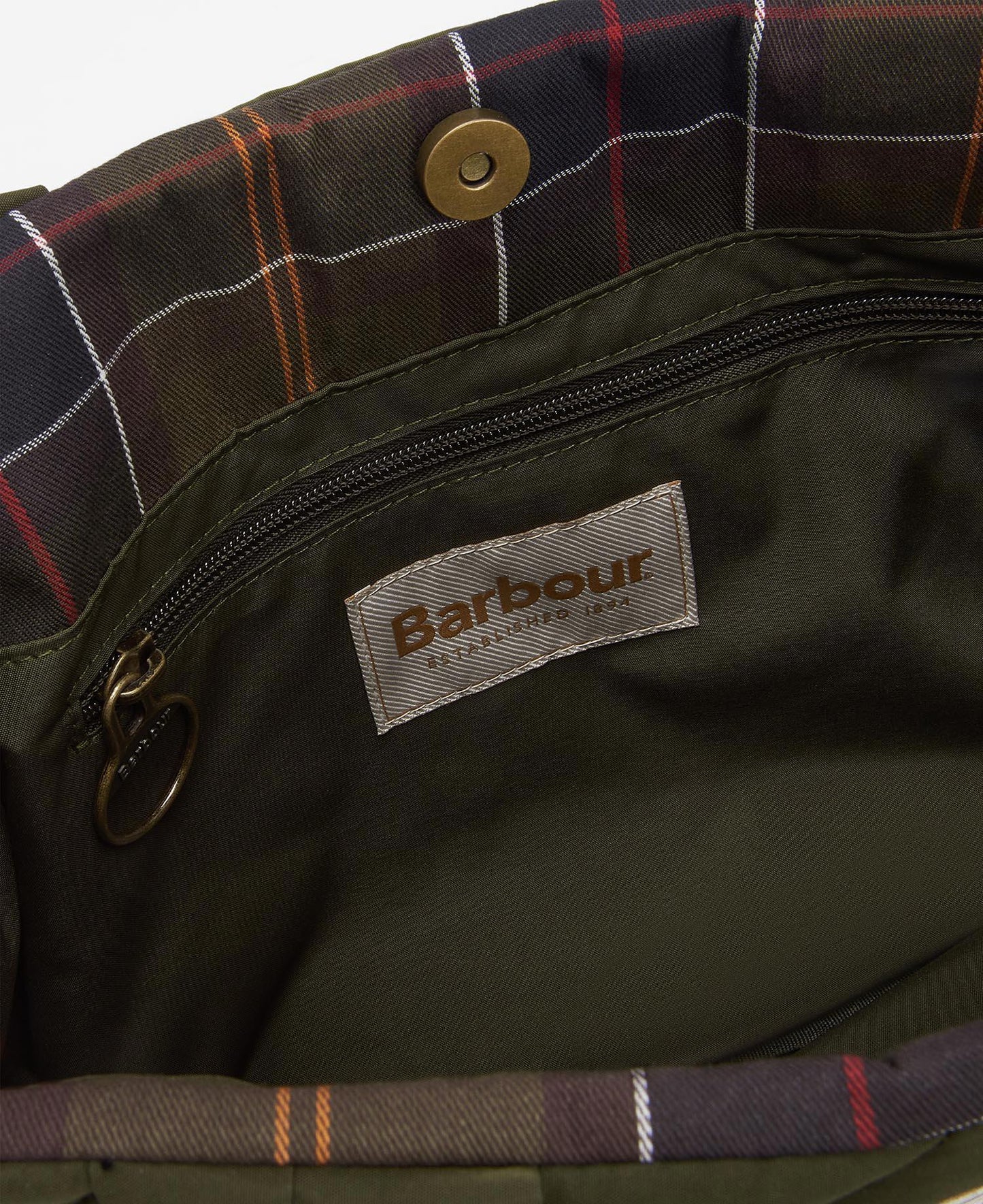 Barbour Mariah quiltet mini-toteveske Oliven
