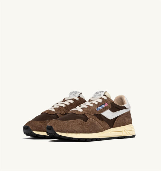 Autry Reelwind lave sneakers semsket og nylon Brune