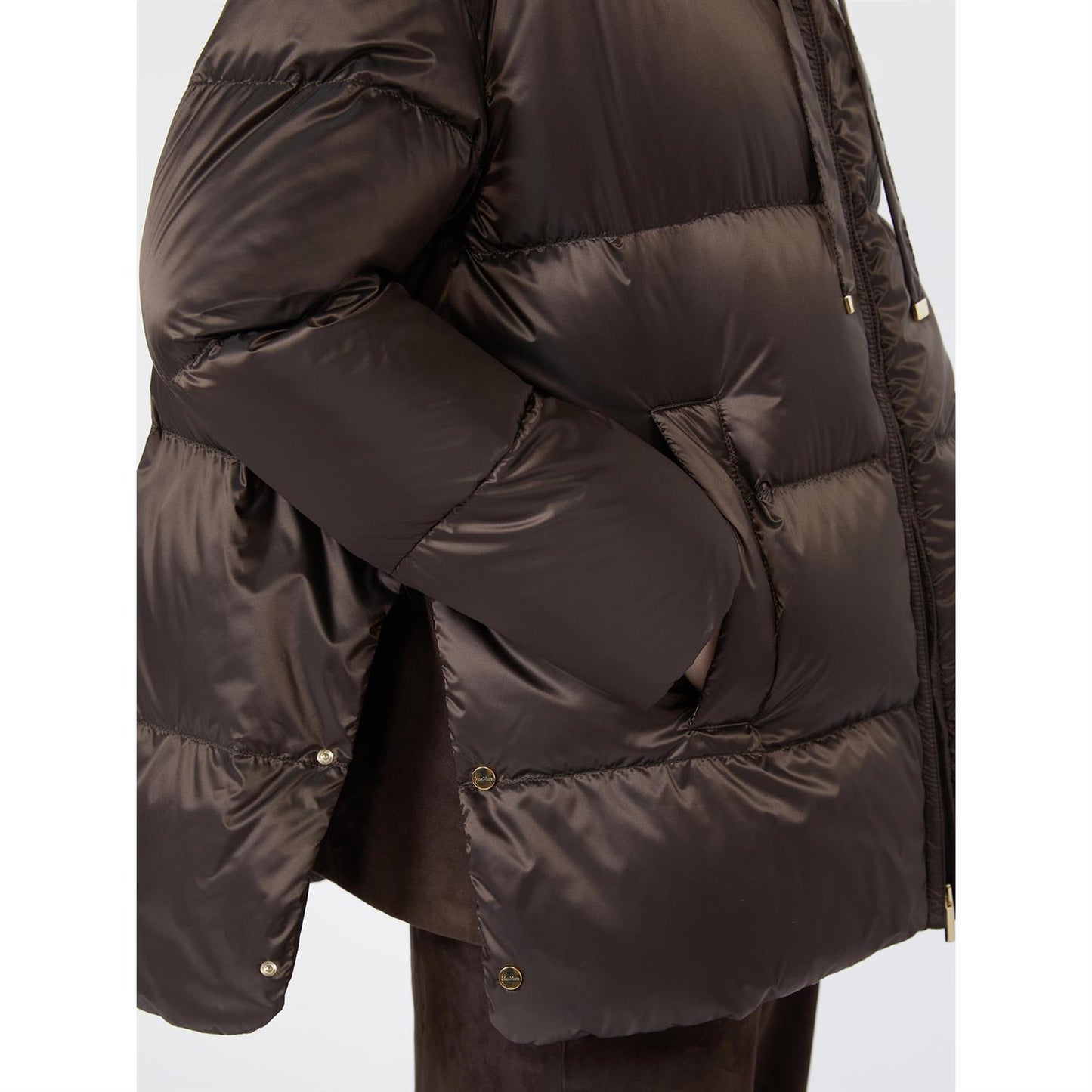 Max Mara Merine pufferjakke Kobberbrun