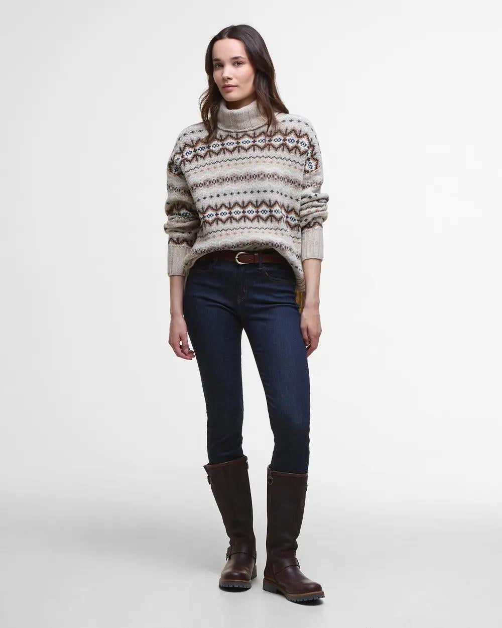 Barbour® Helen Fair Isle genser med rullekrage - ZhosLaila
