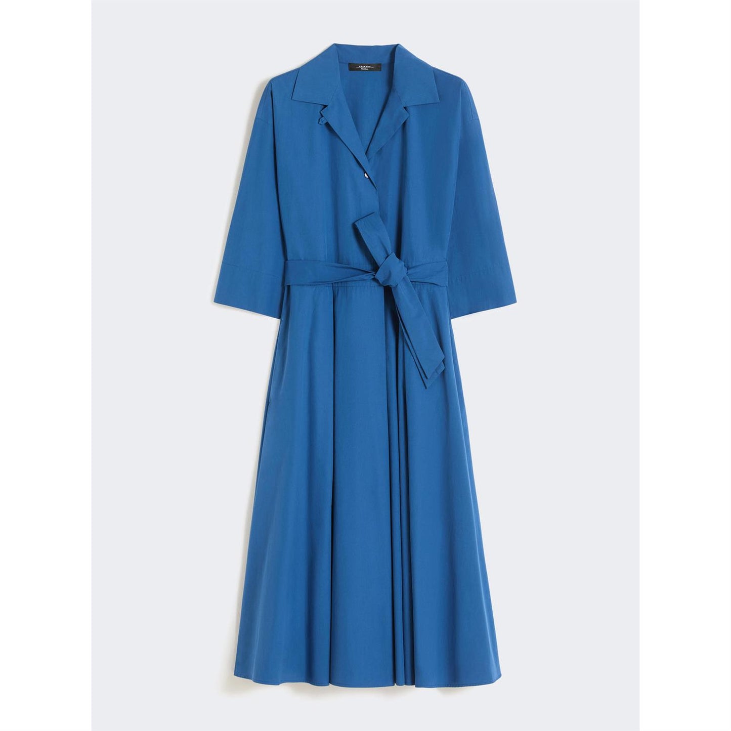 Max Mara Wkdpadana Midikjole i bomullspoplin Blå