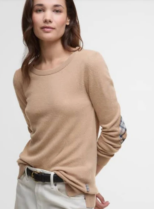 Barbour Pendle genser med rund hals Beige