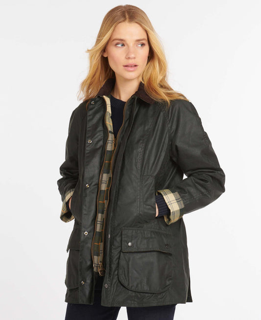 Barbour Beadnell Wax jakke Grønn