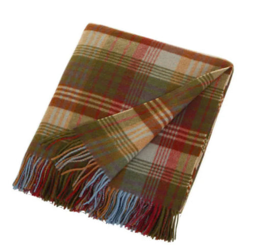Mulberry Tartan ullpledd 180x155cm