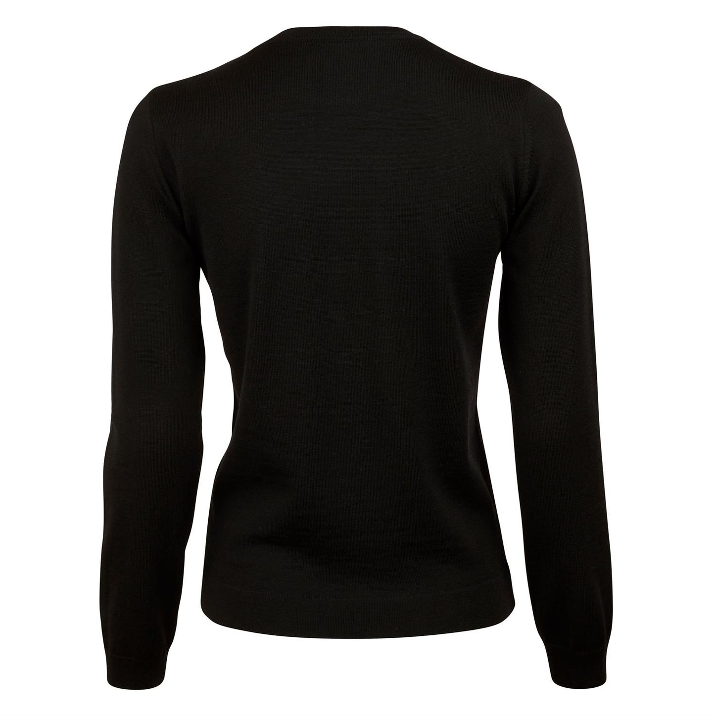 Signe Black Merino Crew Neck - ZhosLaila