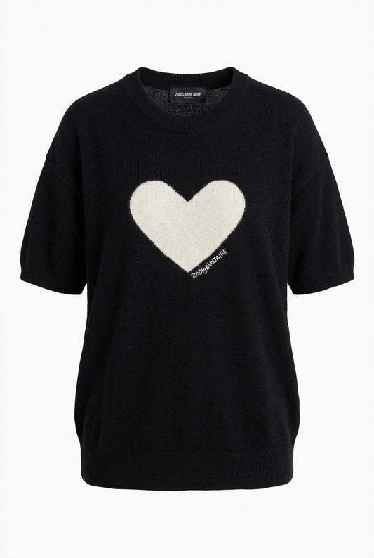 Zadig & Voltaire Idaz genser 100 % Cashmere Sort