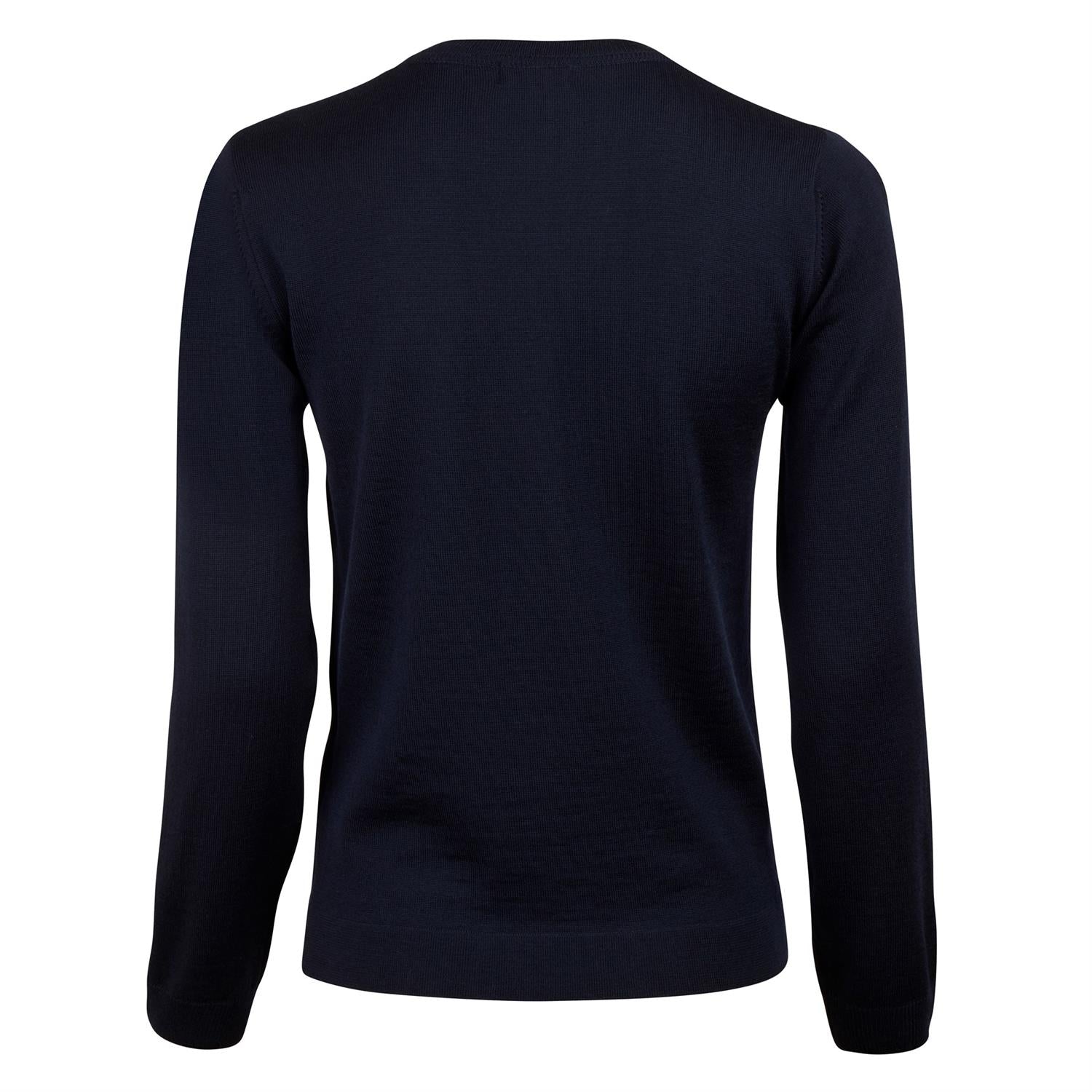 Signe Navy Merino Crew Neck - ZhosLaila