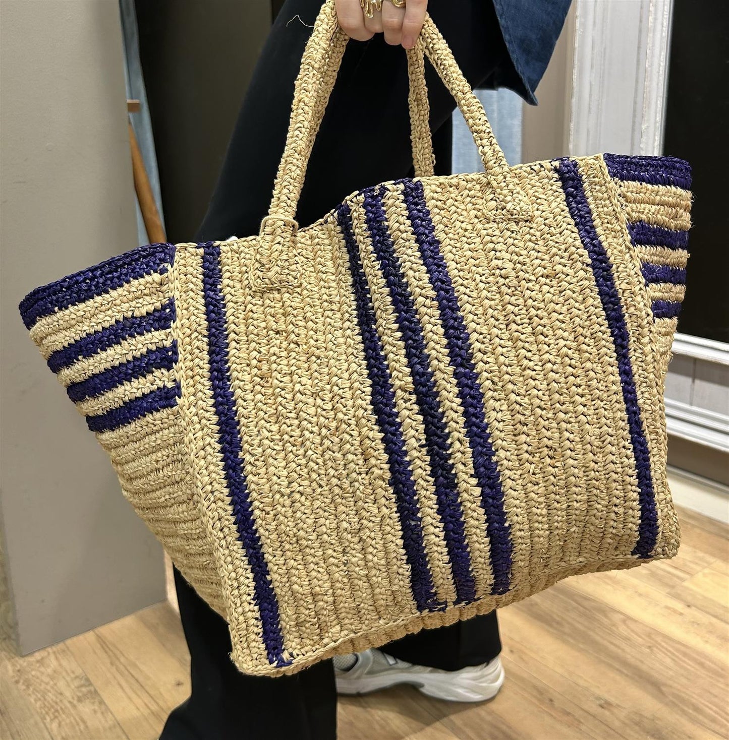 Capri veske Blå striper