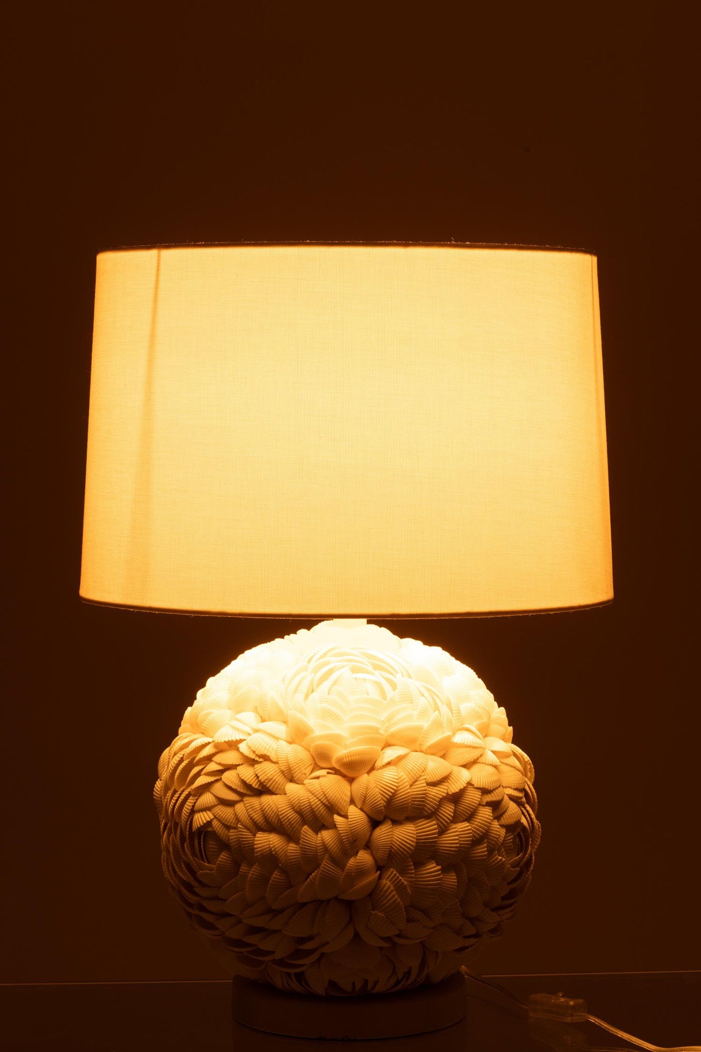 Bordlampe Skjell Hvit H:40cm