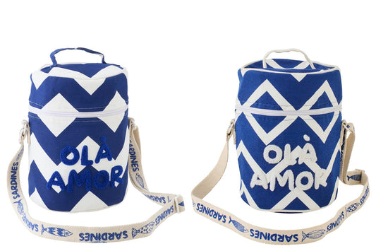 Lunch Bag Ola Amor Cotton Hvit skrift
