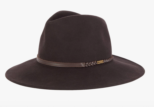 Barbour Tack Fedora hatt Brun