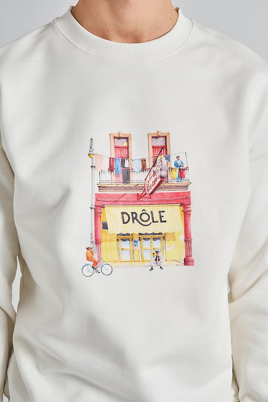 Sweatshirt Drôle Cafe