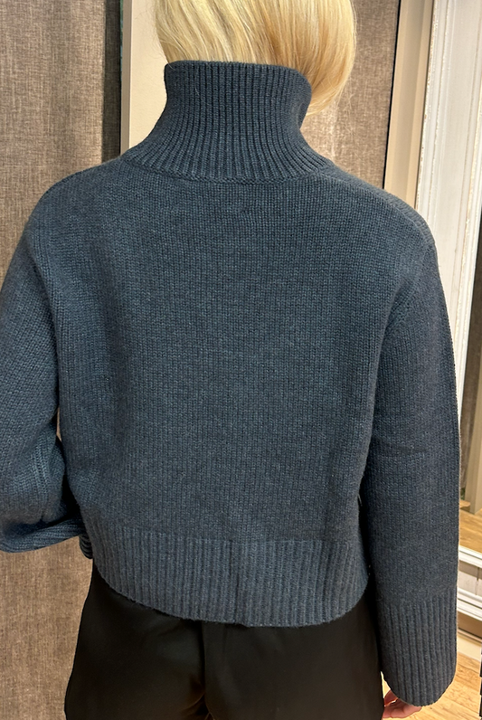 Lisa Yang Fleur cashmere genser Denimblå - ZhosLaila