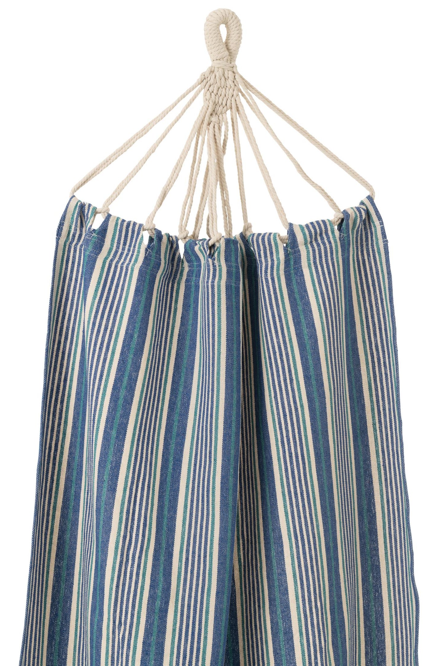 J-Line Hengekøye Stripes Bomull/Polyester Blå/Hvit