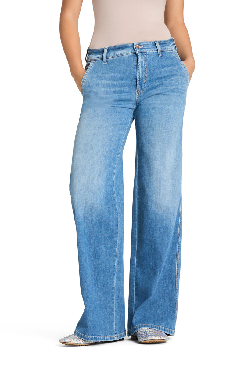 Cambio Alek Jeans Wide-fit Long