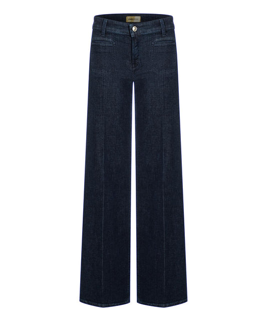 Cambio Tess mørk jeans med rette ben