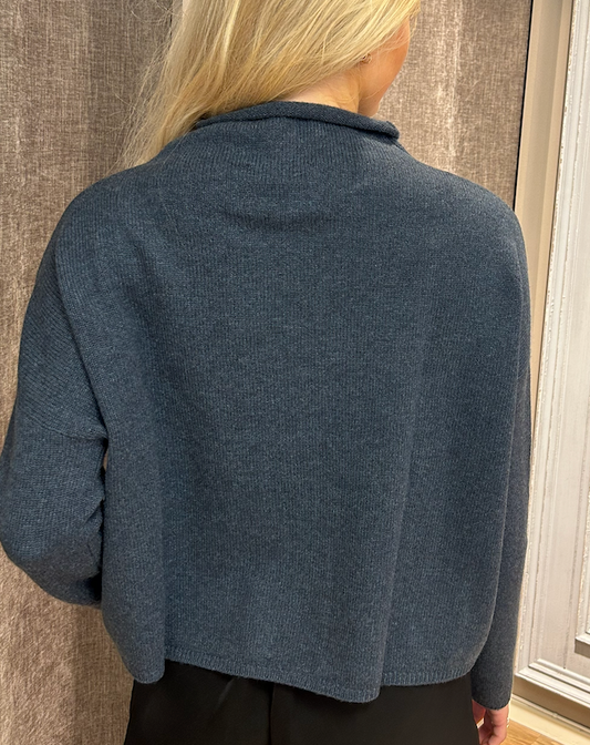 Lisa Yang Sandy genser Denimblå - ZhosLaila
