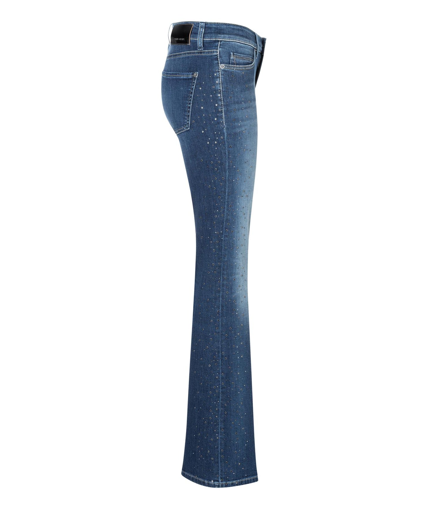 Cambio Paris Flared Jeans med blanke stener